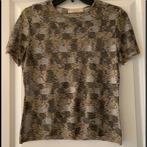 Marina Spadafora Made In Italy Short Sleeve Scoop Neck Shirt